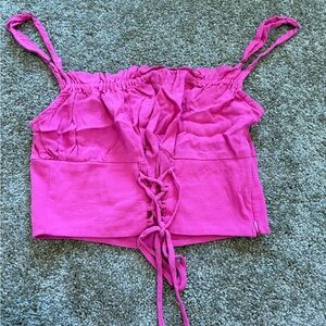 Flynn Skye Pink Ruched Top